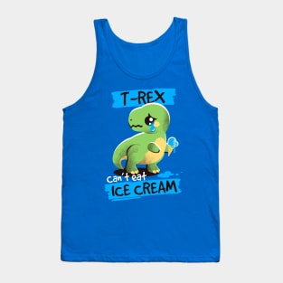 Sad t-rex Tank Top